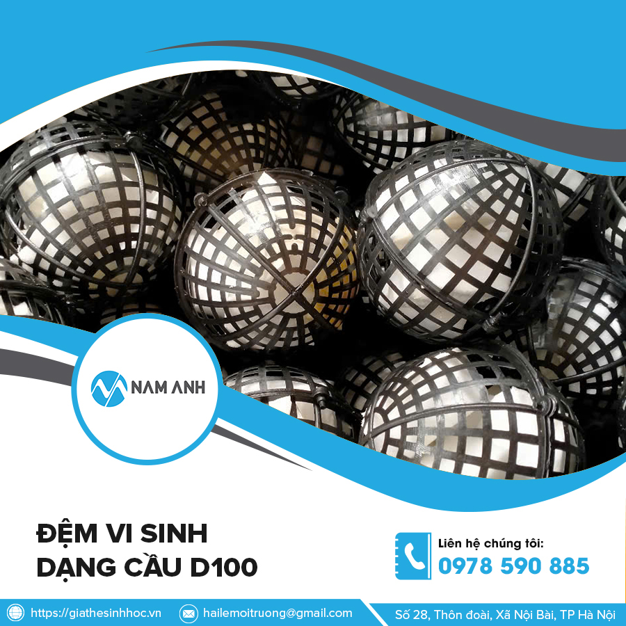 Đệm vi sinh dạng cầu D100