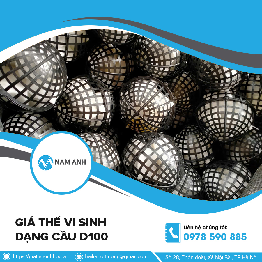 Giá thể vi Sinh dạng cầu D100