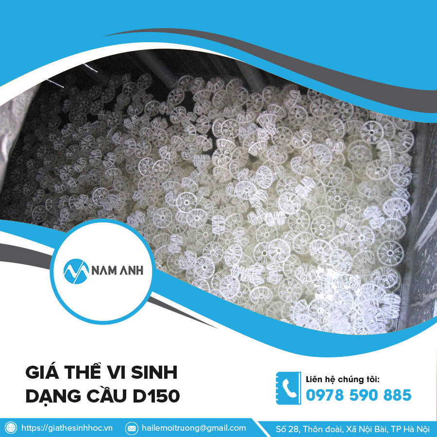 Giá thể vi sinh dạng cầu D150