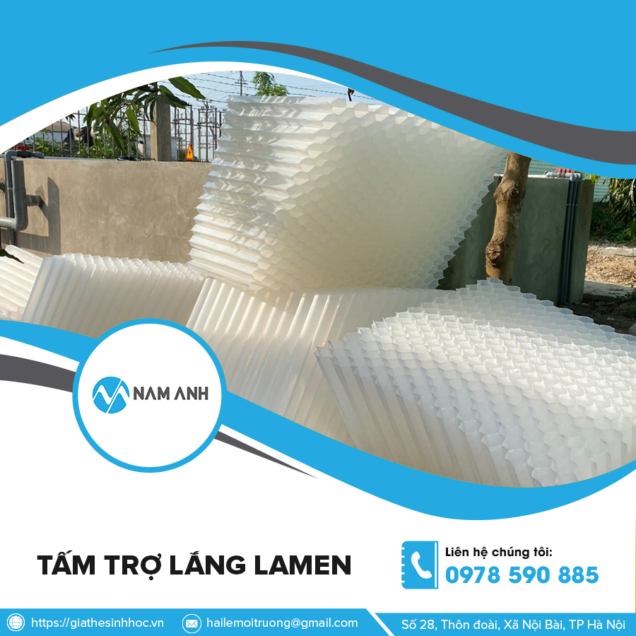 Tấm trợ lắng lamen