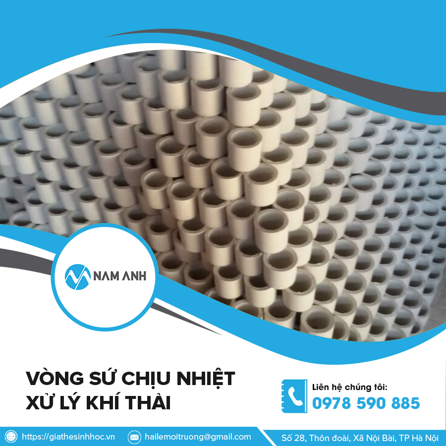 Vòng sứ chịu nhiệt xử lý khí thải