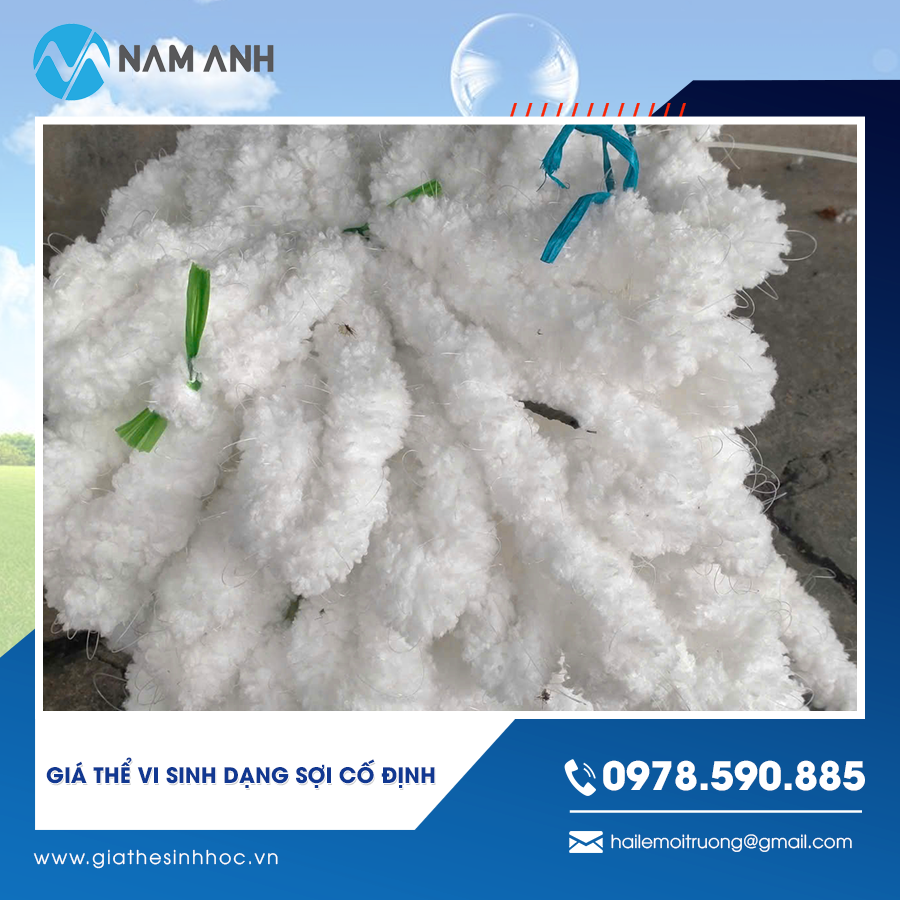 Giá thể vi sinh dạng sợi cố định giá rẻ nhất