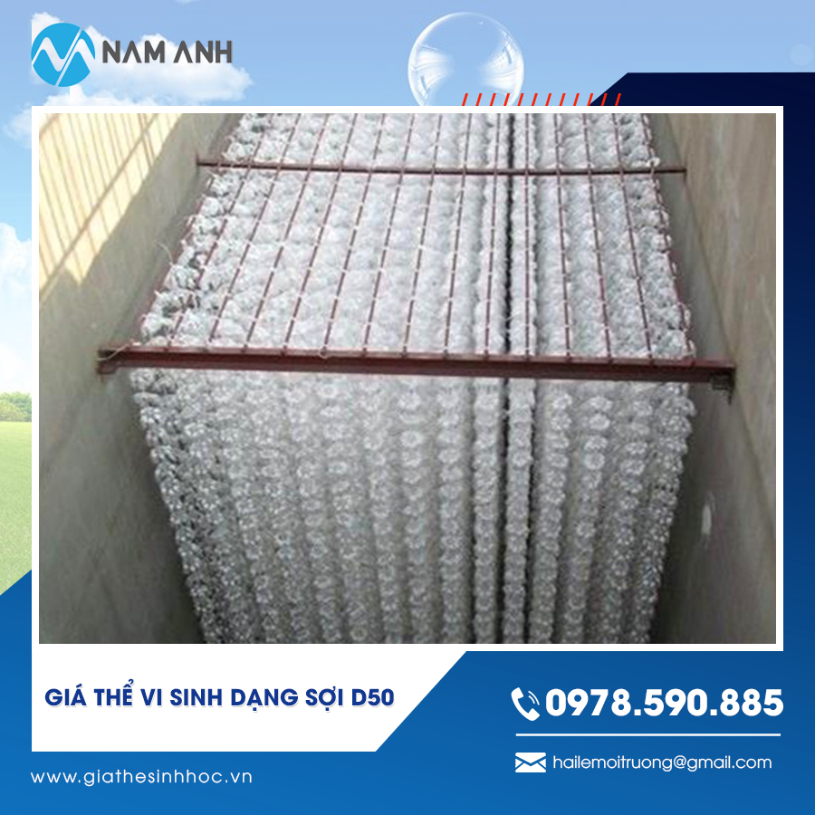 Giá thể vi sinh dạng sợi D50 số lượng lớn