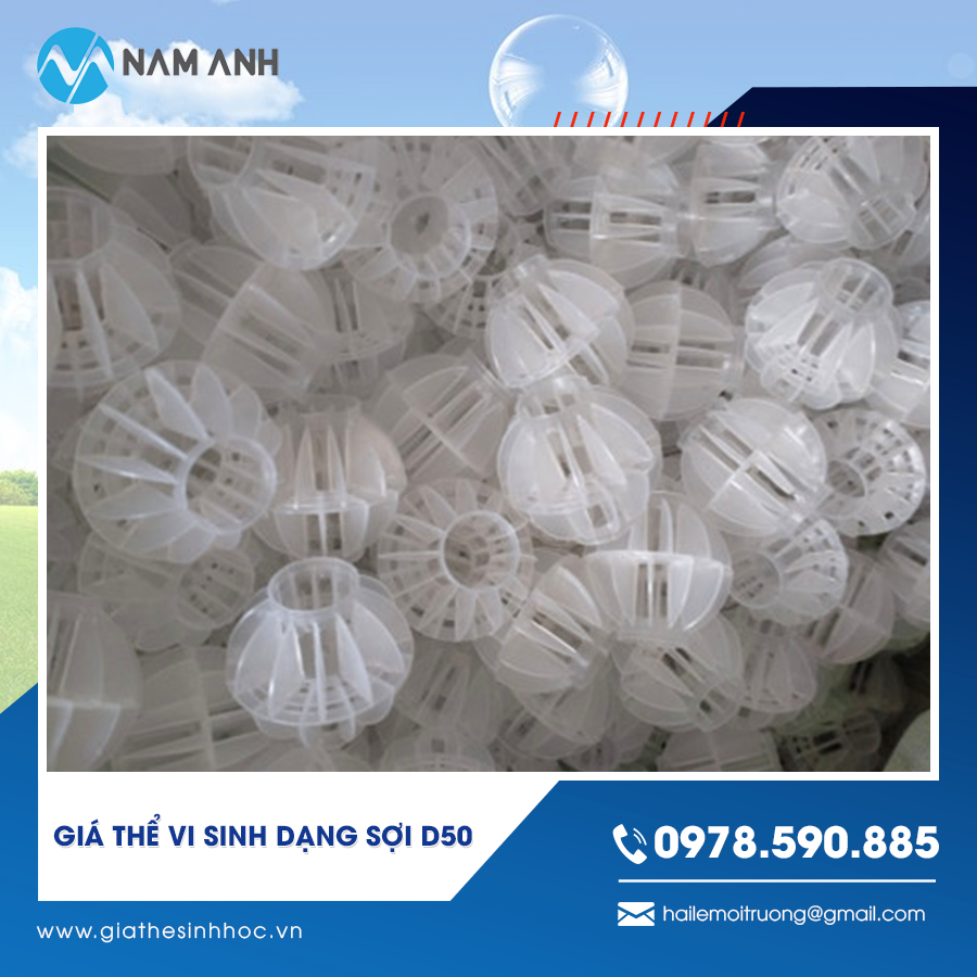 Giá thể vi sinh dạng sợi D50 giá tốt