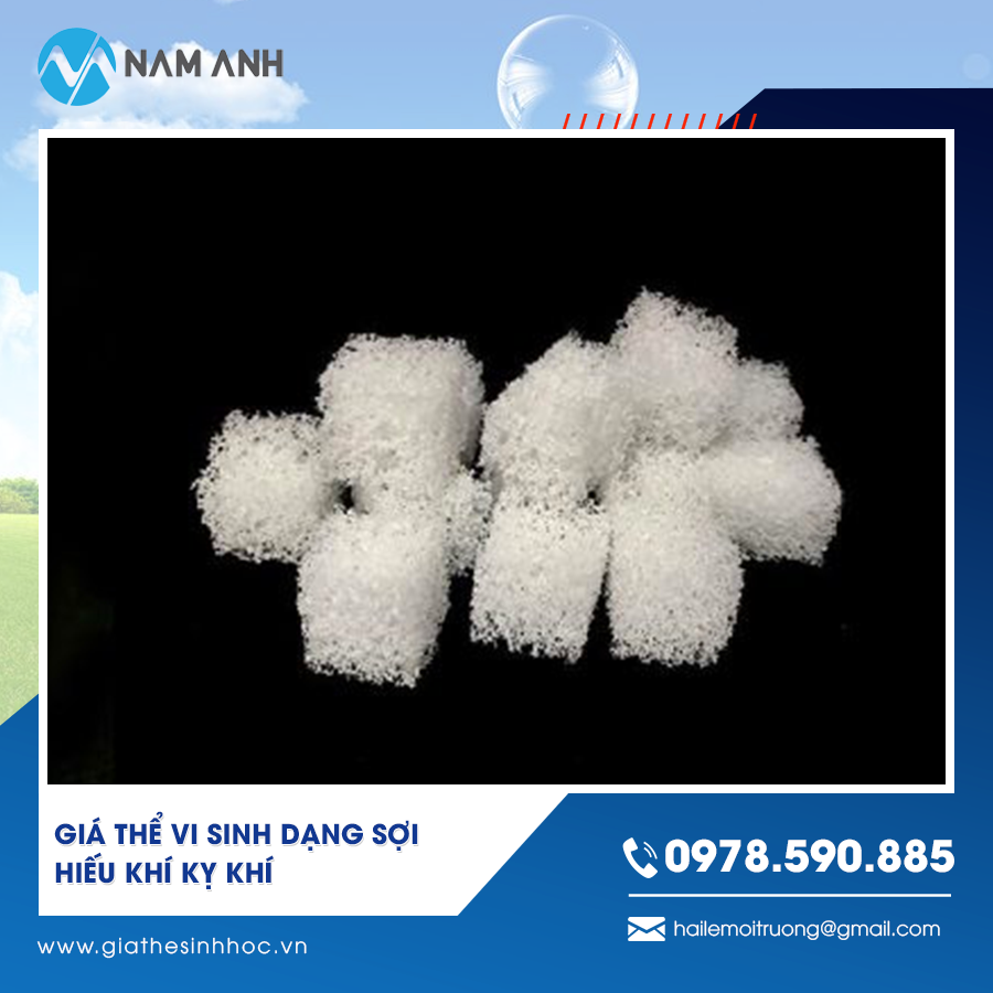 Giá thể vi sinh dạng sợi hiếu khí kỵ khí hàng sẵn kho