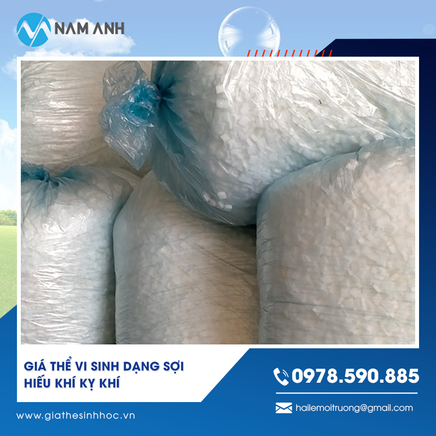 Giá thể vi sinh dạng sợi hiếu khí kỵ khí phân phối toàn quốc