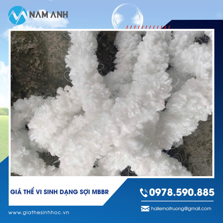 Giá thể vi sinh dạng sợi MBBR hiệu quả
