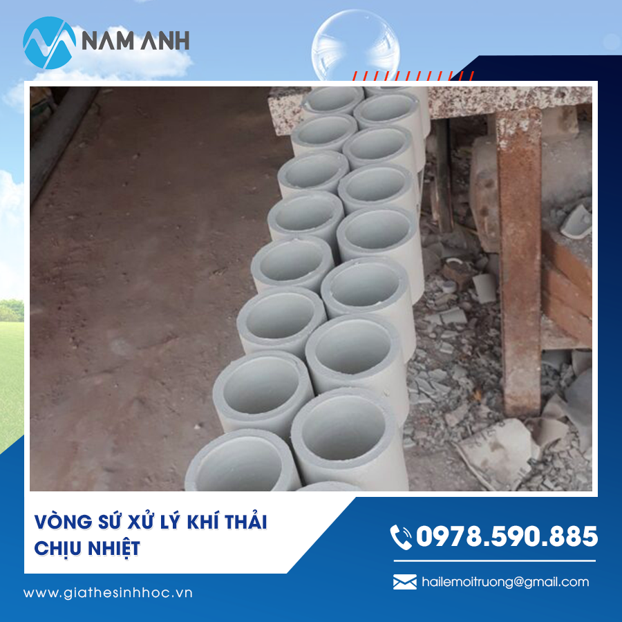 Đặc tính của vòng sứ xử lý khí thải chịu nhiệt